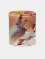 The Glass Studio - Marbled Hand-Blown Glass Tumblers (Set of 2) - Multiple - ABASK- 