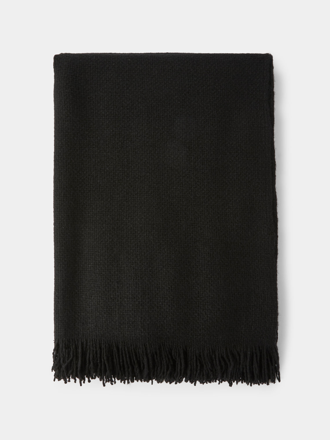 Denis Colomb - Mongolia Nubby Nomad Yak Throw (79in/2m) - Black - ABASK