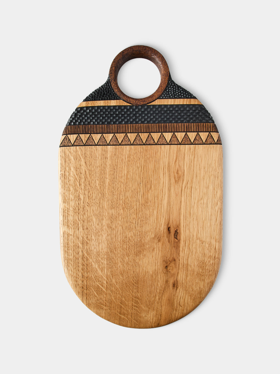 Lucas Castex - Hand-Carved Oak Serving Board - Natural - ABASK