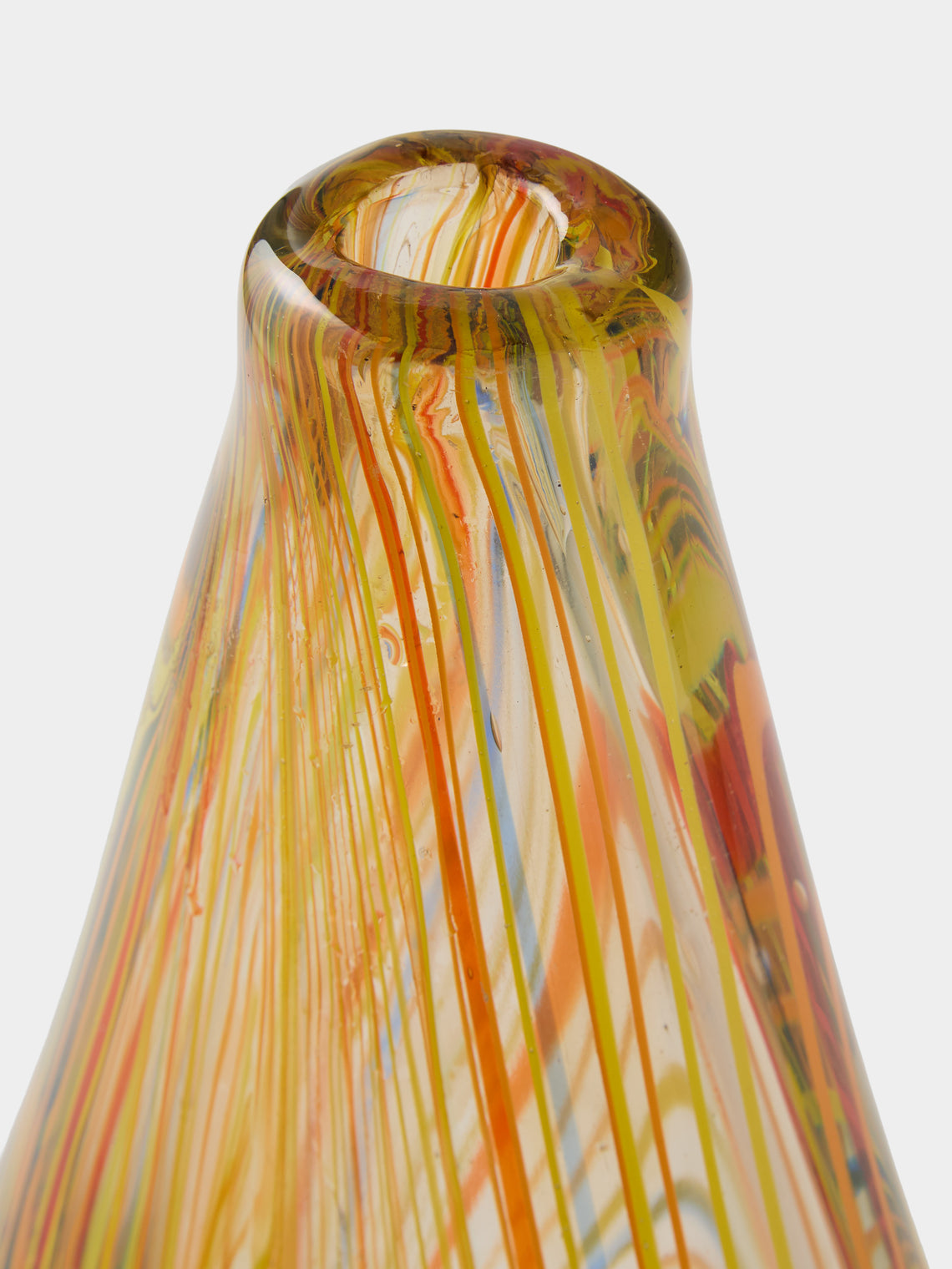 Antique and Vintage - 1960s Seguso Murano Glass Vase (12.5in/32cm) - Orange - ABASK