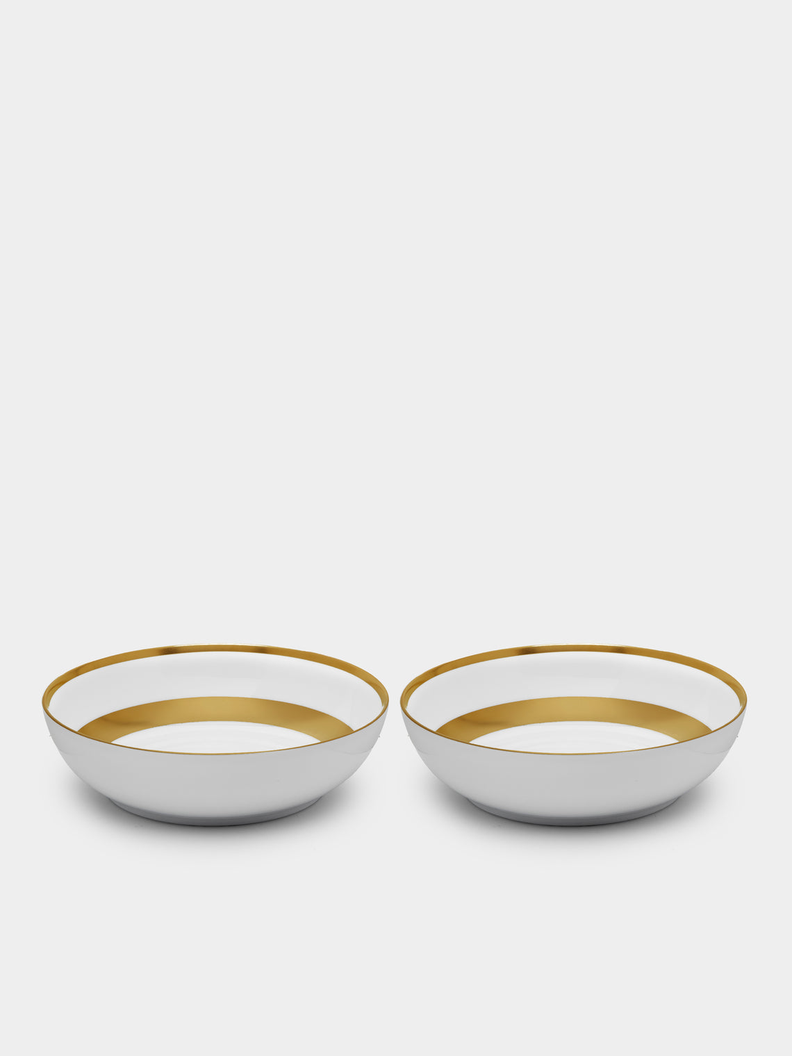 Robert Haviland & C. Parlon - Wiliam Porcelain Cereal Bowls (Set of 2) - Gold - ABASK 