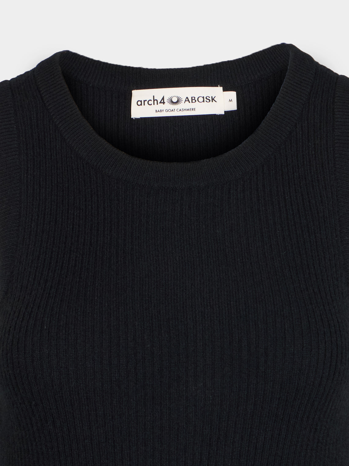 Arch4 - Manon Baby Goat Cashmere Tank Top | Size: M - Black - ABASK