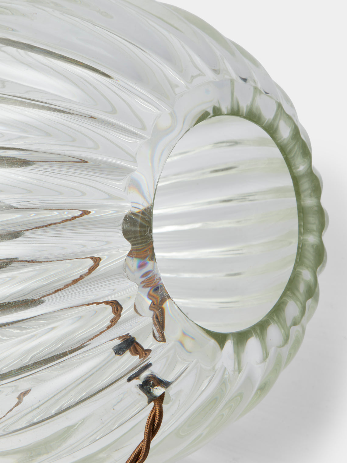 Antique and Vintage - 1950s Murano Glass Table Lamp - Clear - ABASK