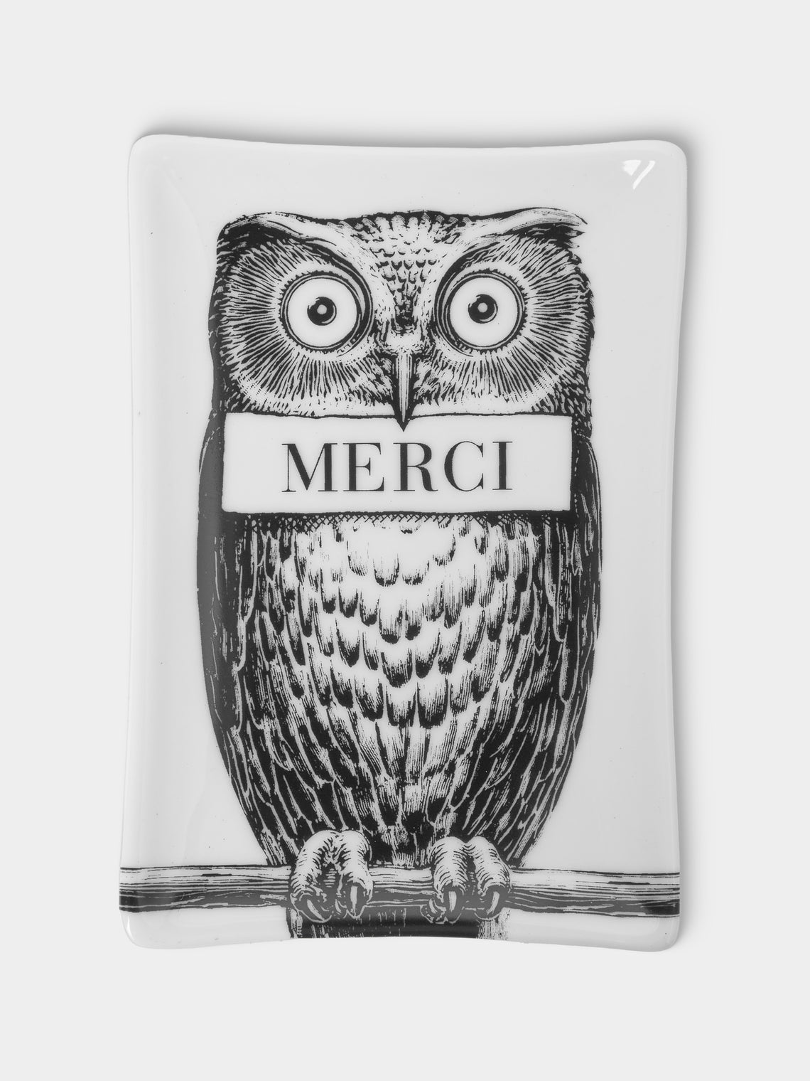 Fornasetti - Civetta Merci Porcelain Ashtray - Multiple - ABASK - 