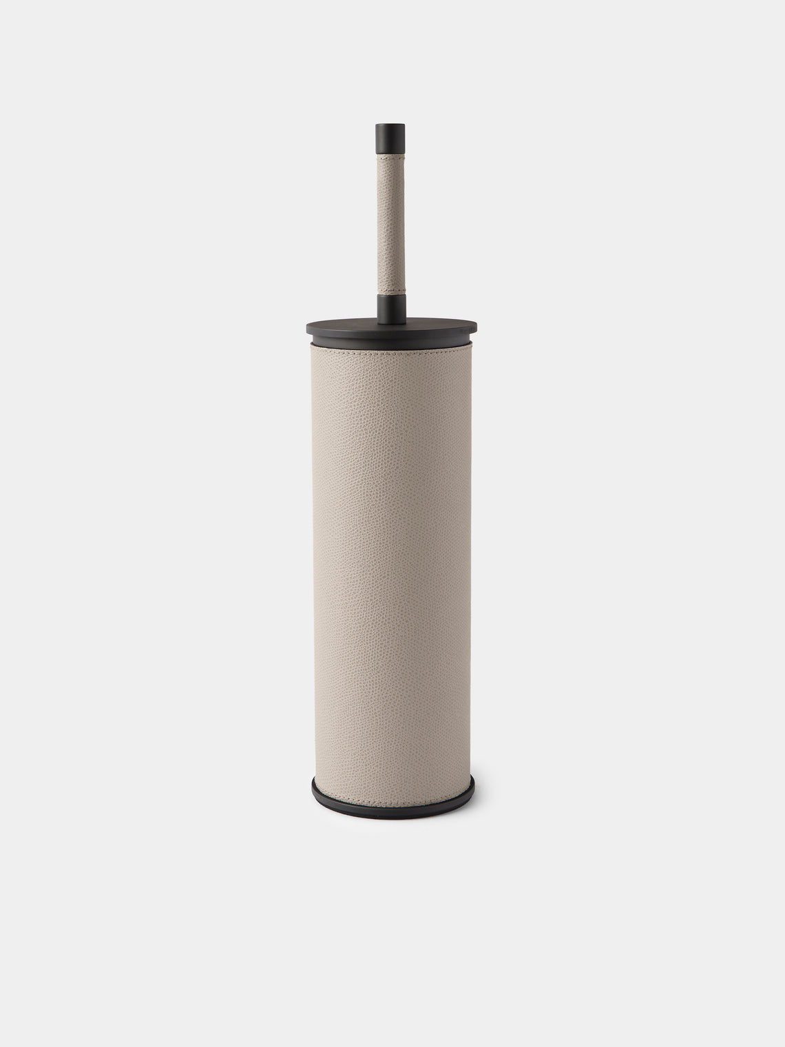 Giobagnara - Positano Leather Toilet Brush - Light Gray - ABASK - 