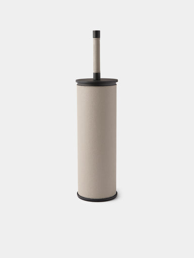 Giobagnara - Positano Leather Toilet Brush - Light Gray - ABASK - 