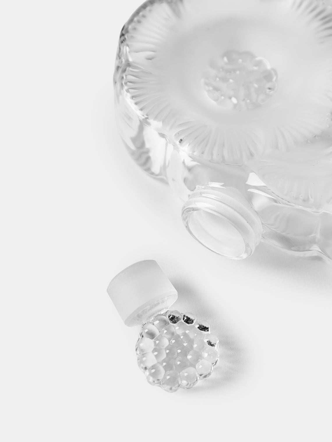 Lalique - 2 Fleurs Crystal Perfume Bottle - Clear - ABASK