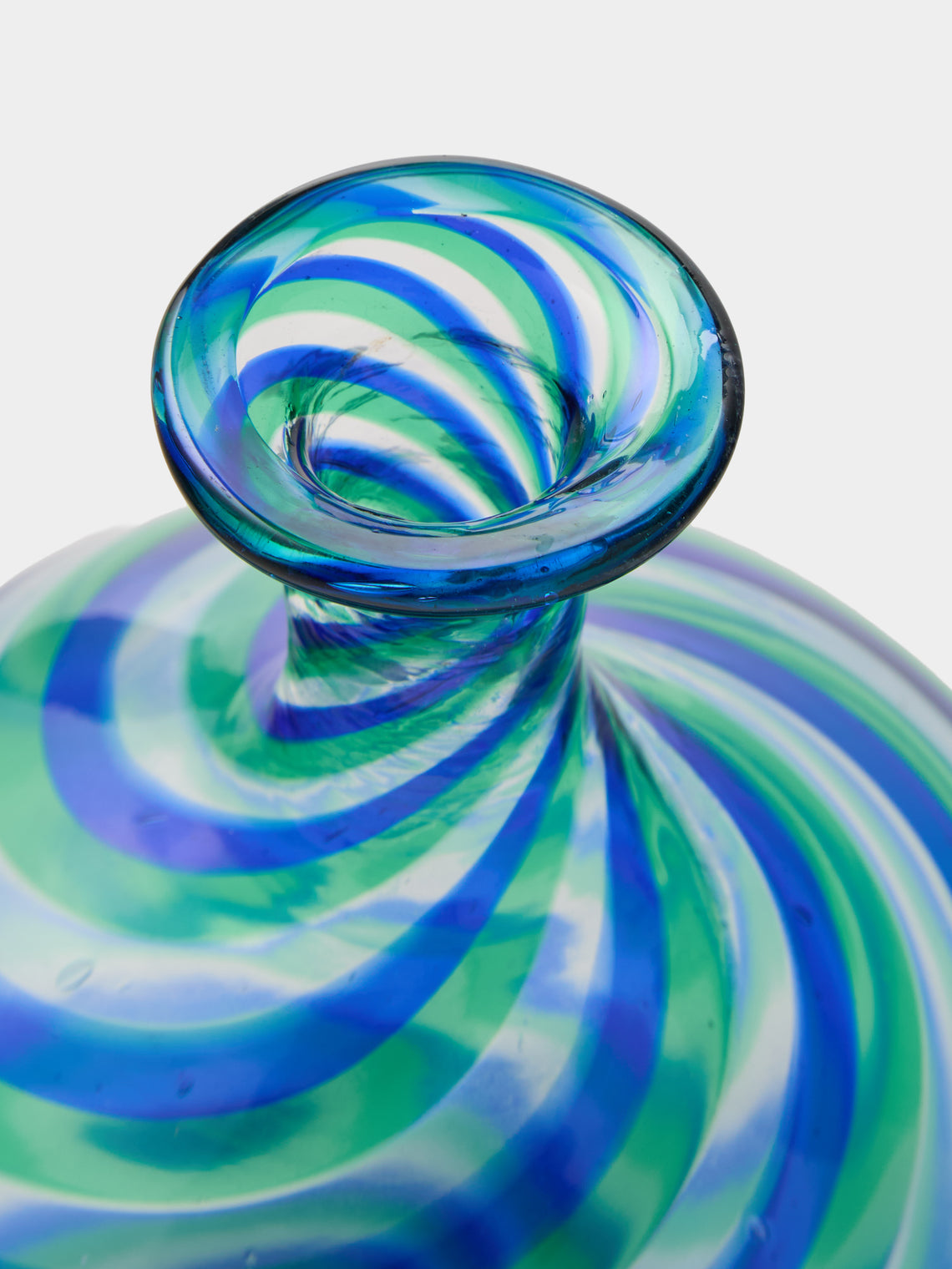 Antique and Vintage - Mid-Century Murano Glass Perfume Bottle - Blue - ABASK