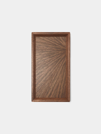 Mori Kougei - Poke Walnut Cutlery Tray (10.5in/26.5cm) - Brown - ABASK - 