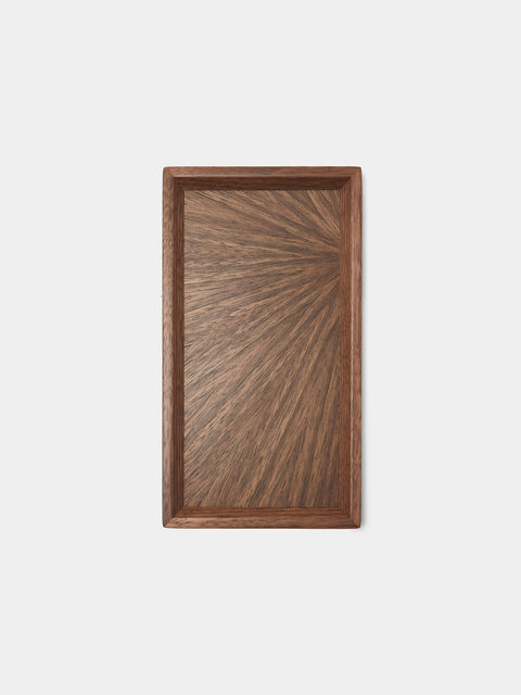 Mori Kougei - Poke Walnut Cutlery Tray (10.5in/26.5cm) - Brown - ABASK - 