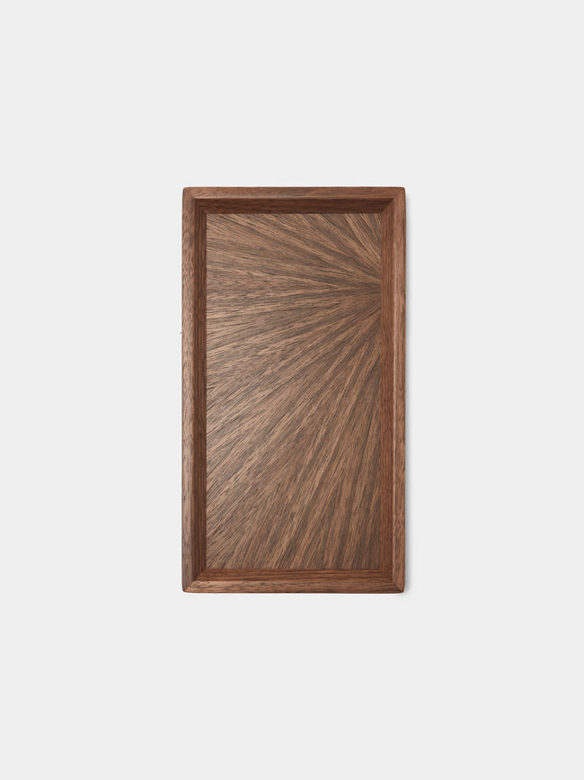 Mori Kougei - Poke Walnut Cutlery Tray (10.5in/26.5cm) - Brown - ABASK - 