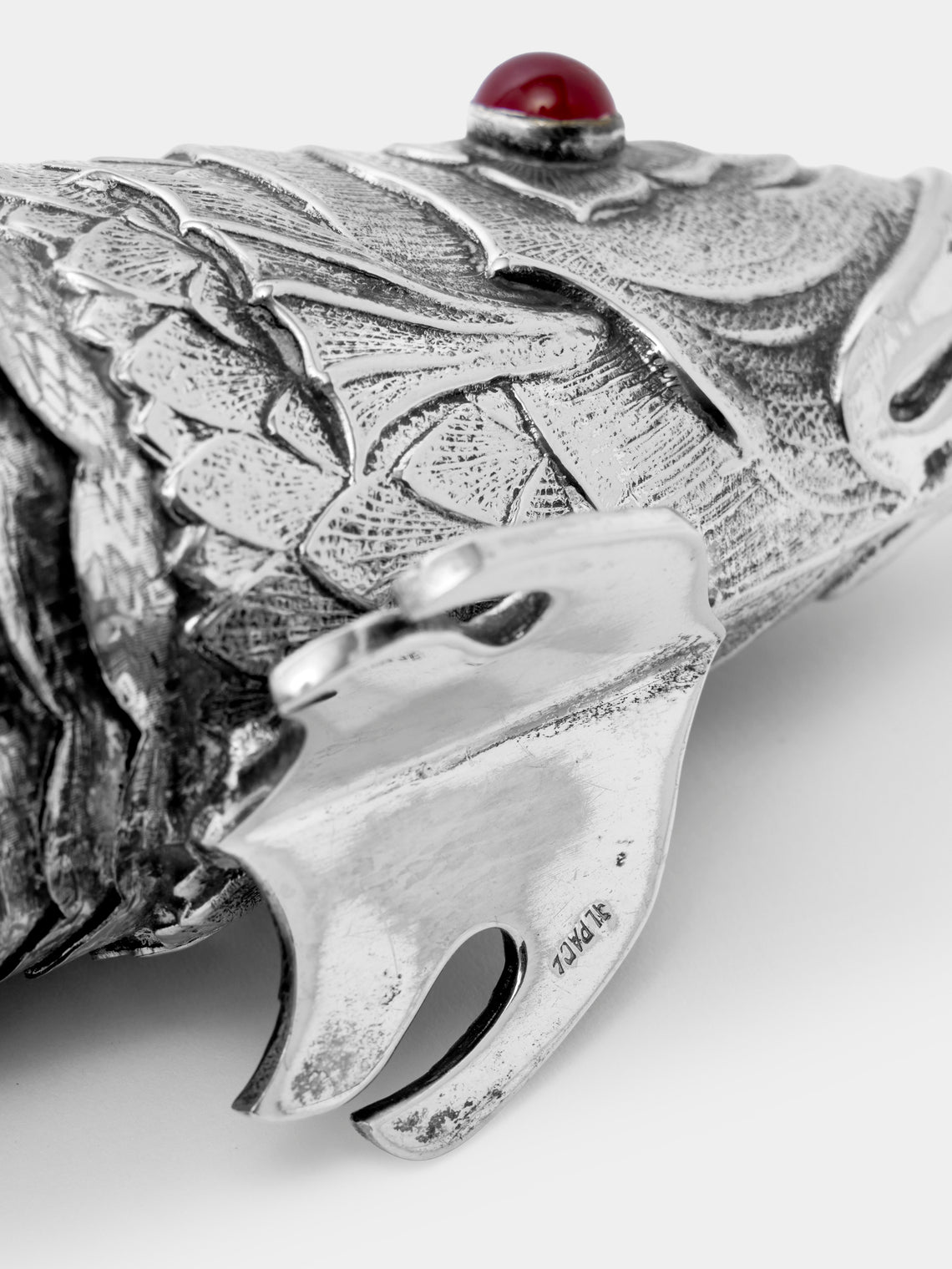 Antique and Vintage - 1960s Sterling Silver Articulating Fish - Silver - ABASK