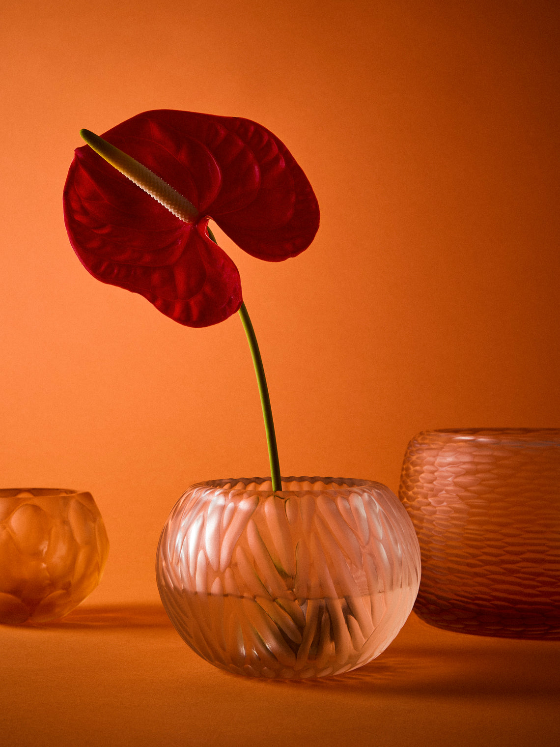 Micheluzzi Glass - Bocia Rose Trecce Hand-Blown Murano Glass Vase (6in/15cm) - Pink - ABASK