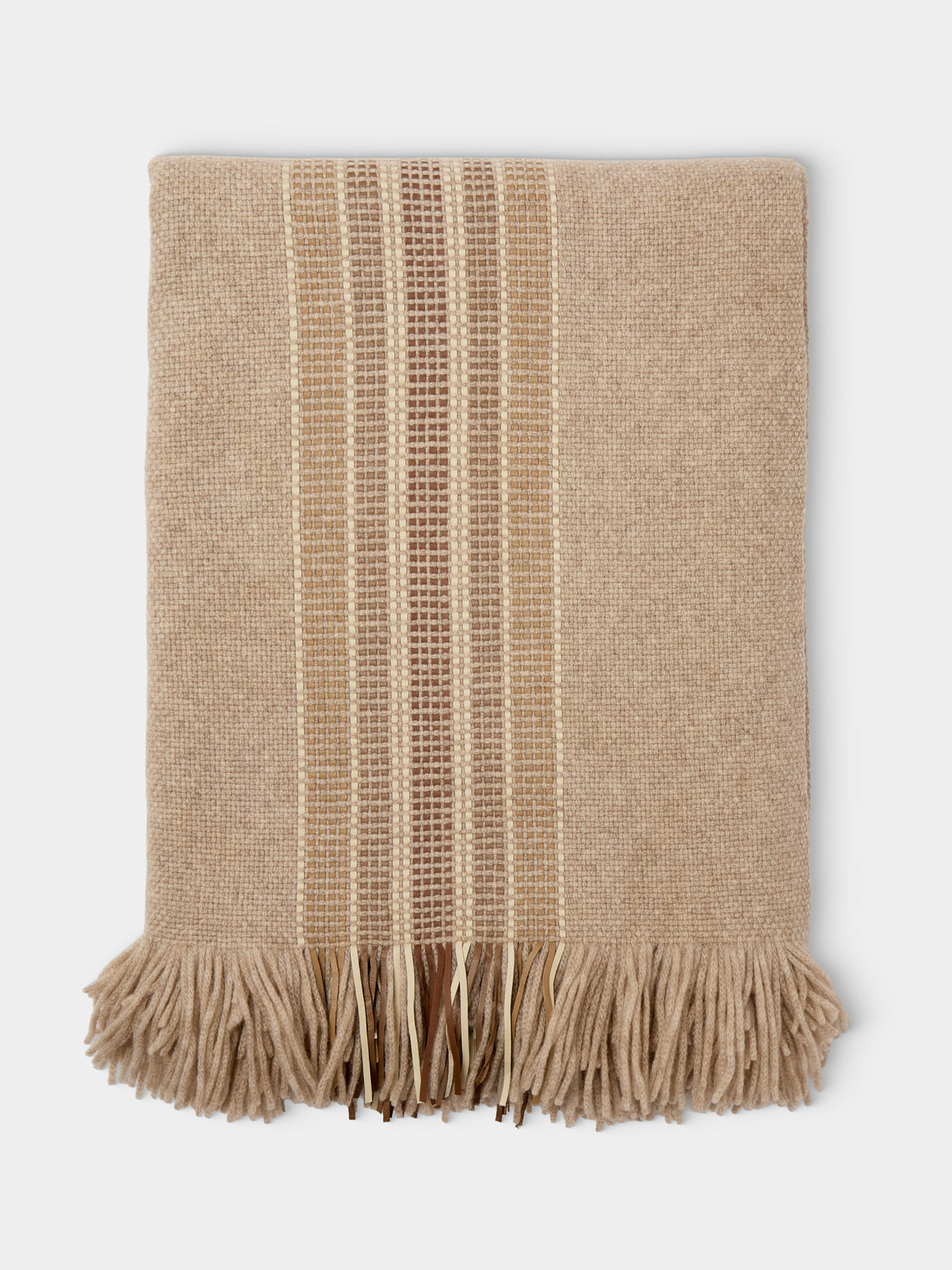 Alonpi - Diana Cashmere Blanket (75in/1.9m) - brown - ABASK - 
