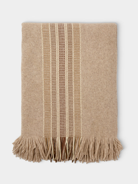 Alonpi - Diana Cashmere Blanket (75in/1.9m) - brown - ABASK - 