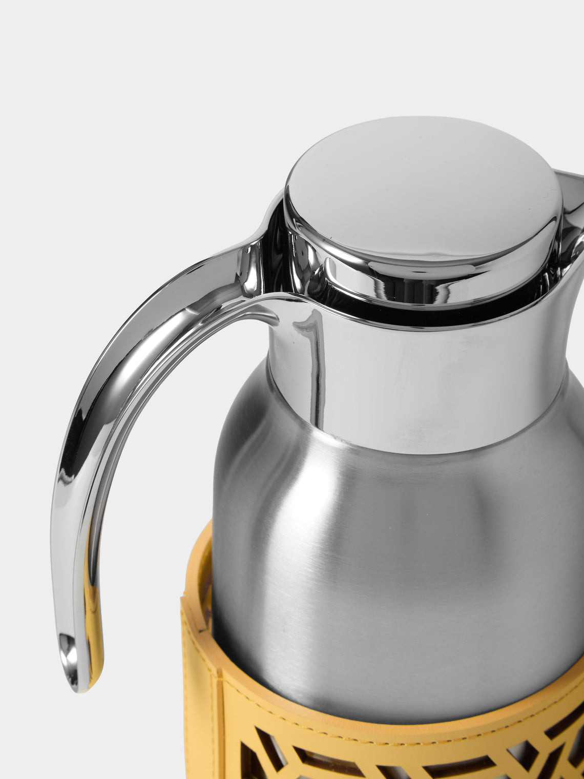 RUDI - Gemma Glass and Leather Carafe (20oz/0.6L) - Yellow - ABASK