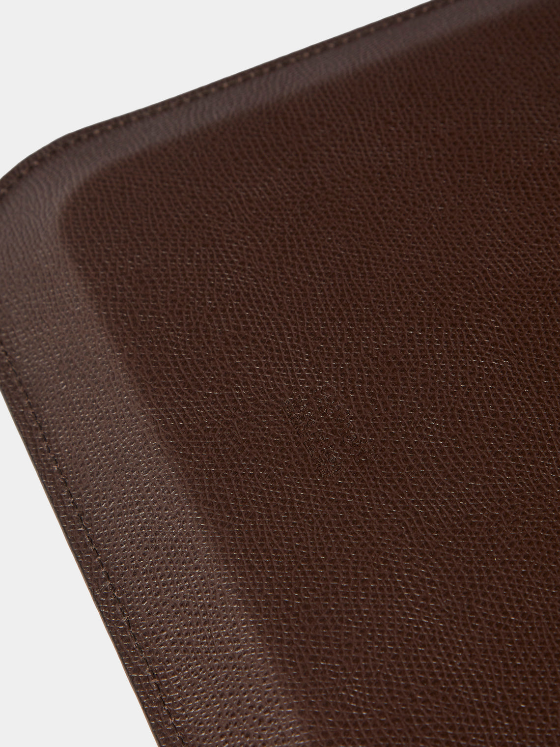Pinetti - Victor Leather Trinket Tray (10in/25cm) - Dark Brown - ABASK