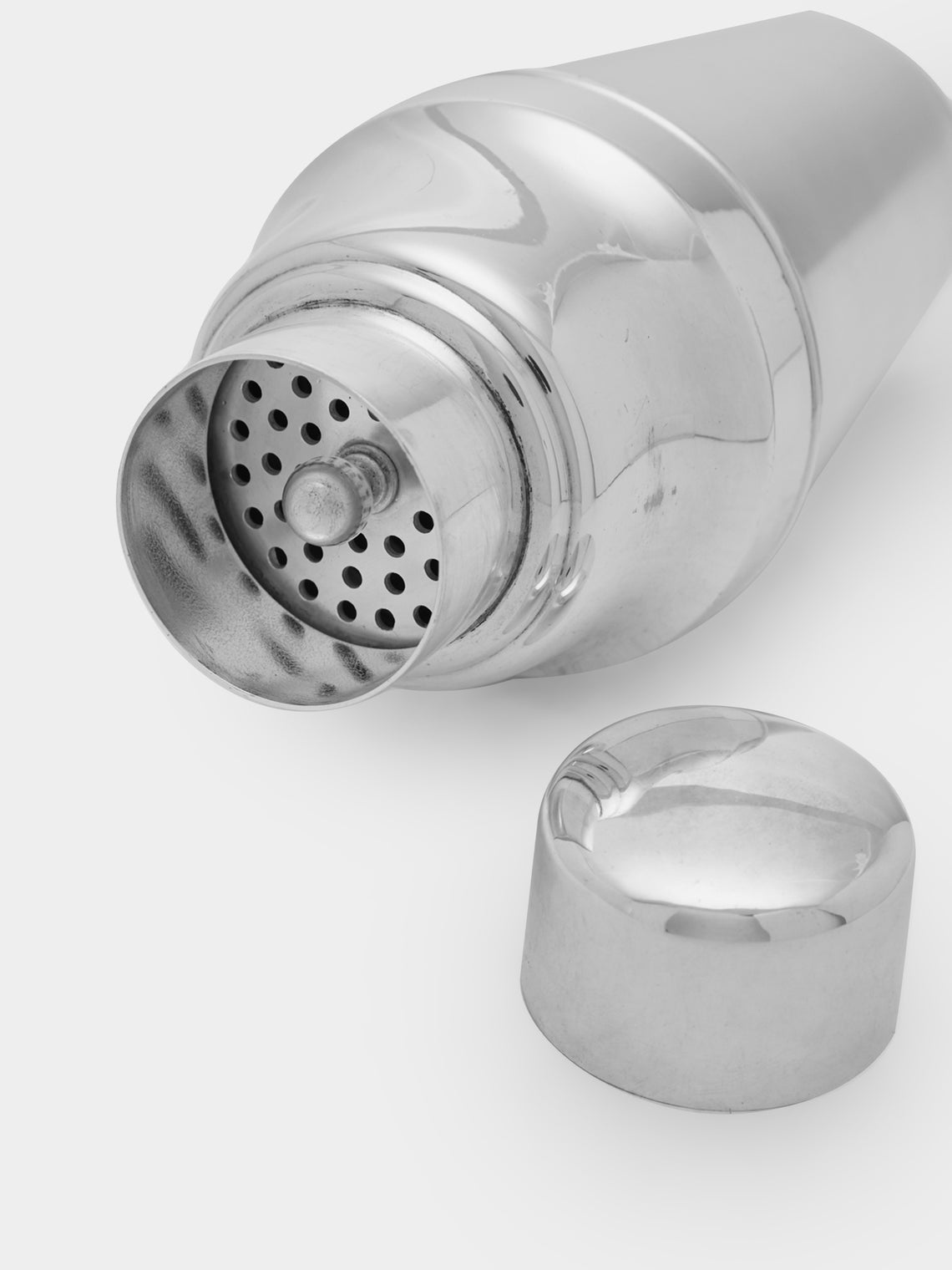 Antique and Vintage - 1950s English Silver-Plated Cocktail Shaker -  - ABASK