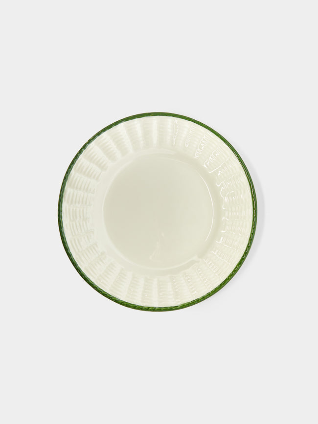 Este Ceramiche - Wicker Hand-Painted Ceramic Dessert Plates (Set of 4) -  - ABASK - 