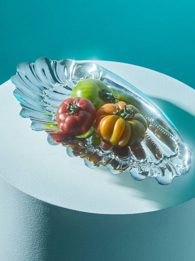 Antique and Vintage - 1940s Silver Shell -  - ABASK