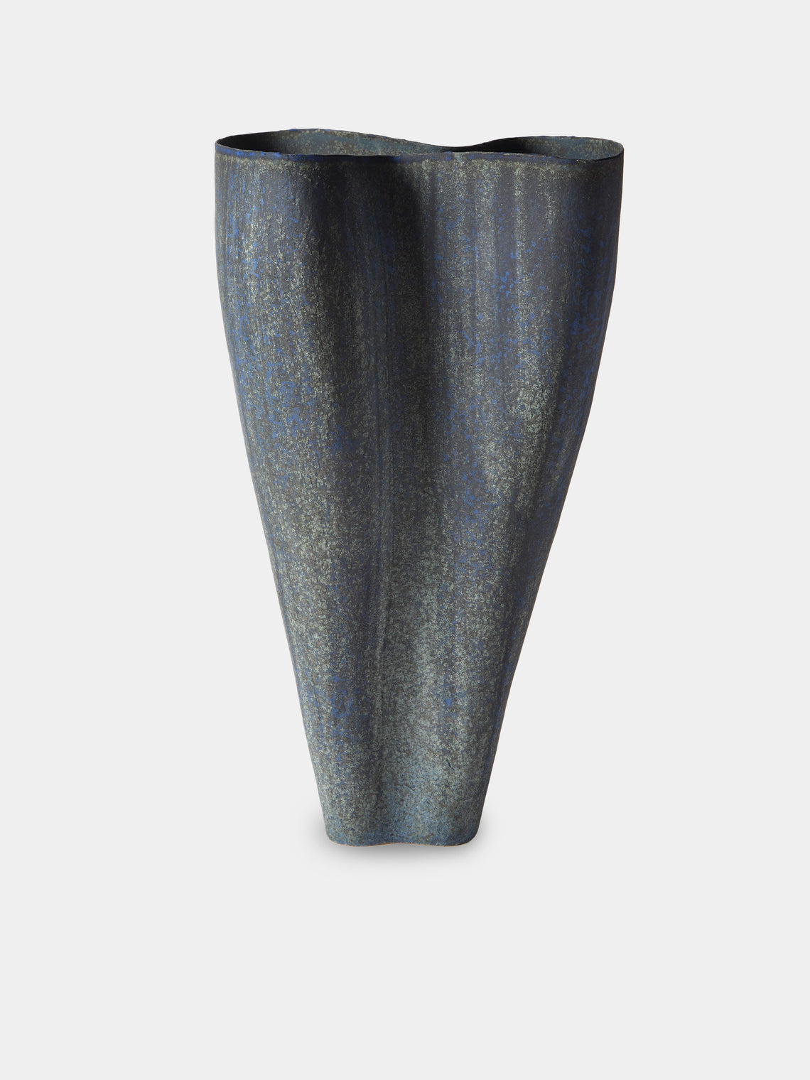 Linda Ouhbi - 26/2024 Hand-Built Stoneware Vase (19in/48cm) - Blue - ABASK - 