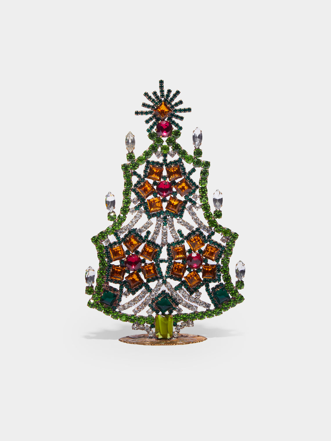 Antique and Vintage - 1930s Czech Jewelled Medium Christmas Tree -  - ABASK - 