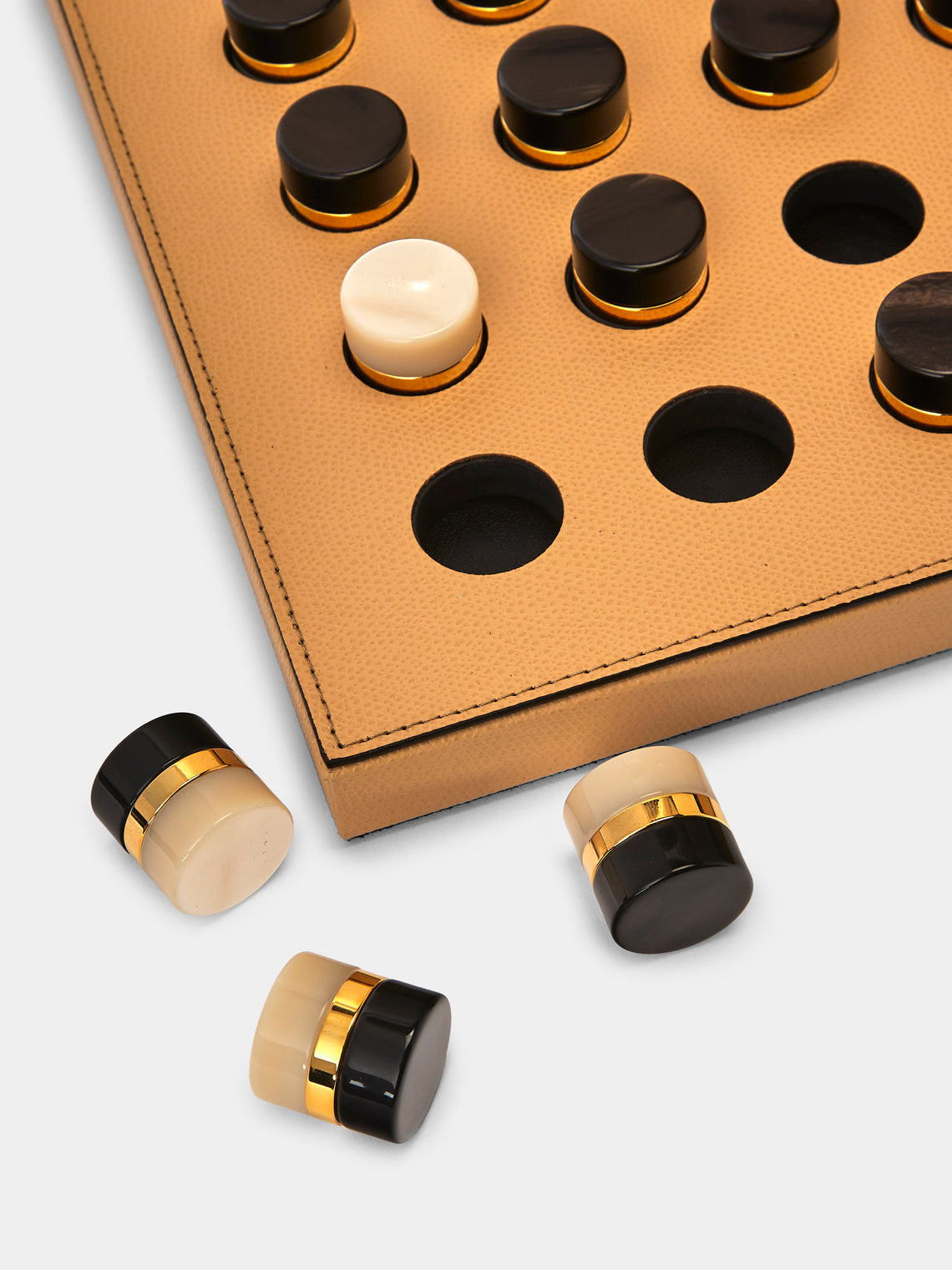 Pinetti - Leather Reversi Set - Beige - ABASK