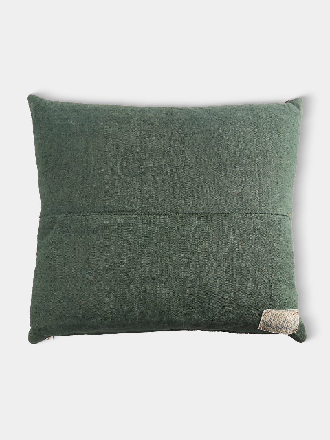 By Walid - 19th-Century Napoleon III Needlepoint Wool and Linen Cushion (23in/58cm) - Multiple - ABASK