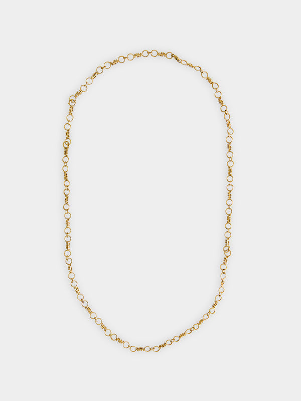Mahnaz Collection - Vintage 1970s Modernist 18-Karat Gold Chain Necklace -  - ABASK - 