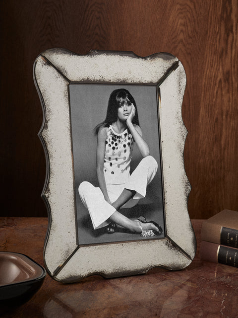 Borgo delle Tovaglie - Firenze Mirrored Glass Photo Frame - Silver - ABASK