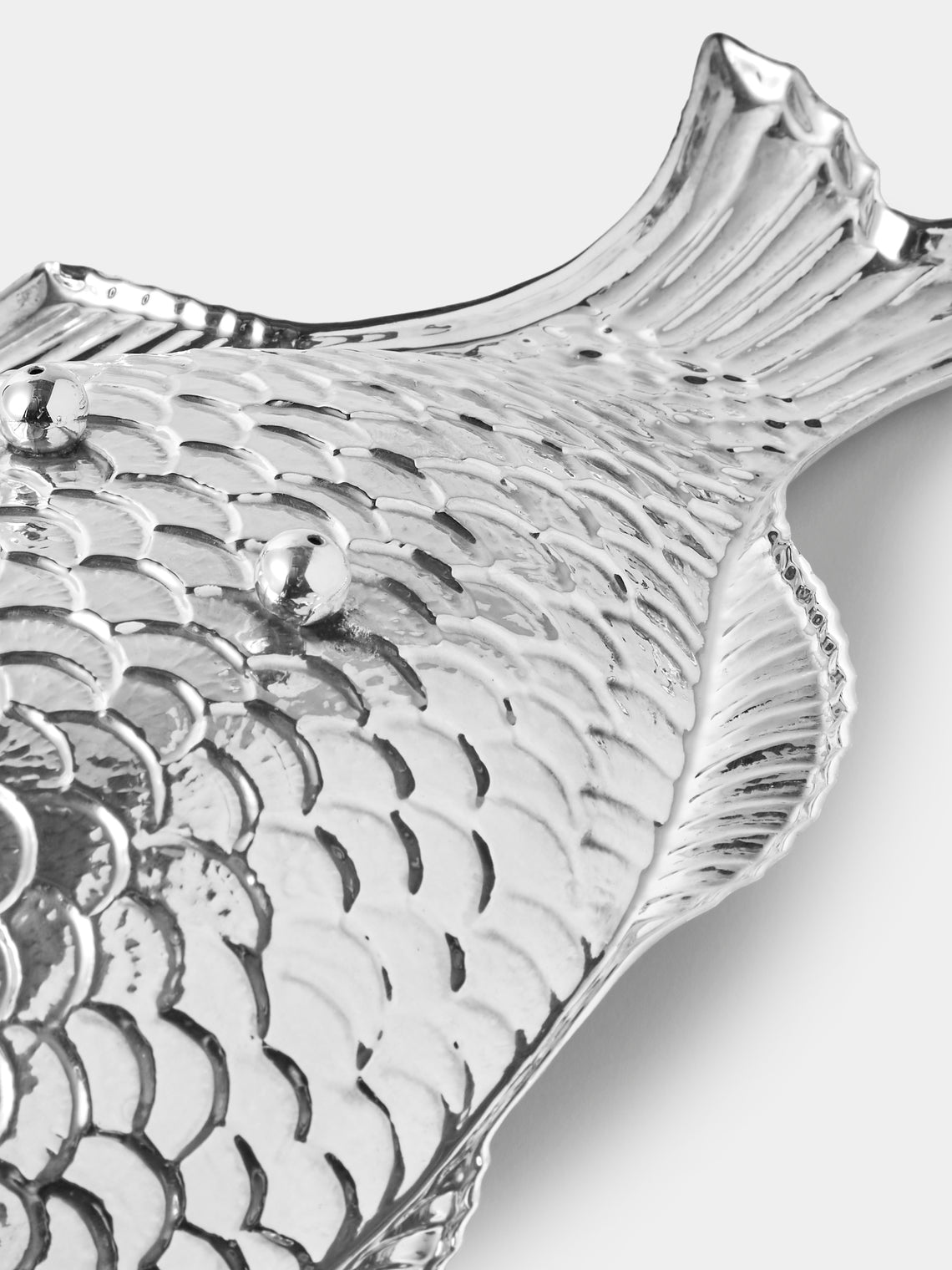 Antique and Vintage - 1970s Sterling Silver Fish Platter - Silver - ABASK