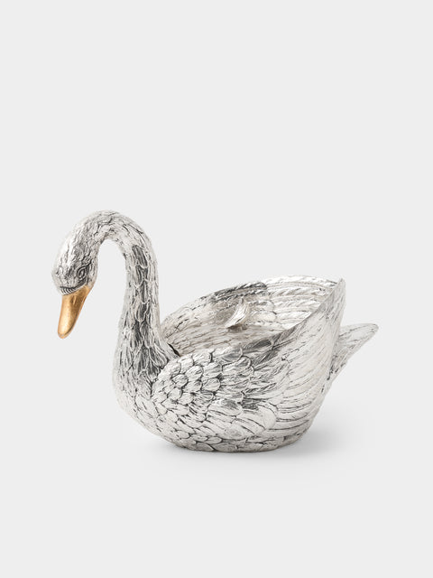 Antique and Vintage - 1970s Mauro Manetti Duck Silver-Plated Ice Bucket - Silver - ABASK - 