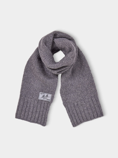 B.B. Wallace - Fischer Cashmere Scarf (63in/1.6m) - Gray - ABASK - 