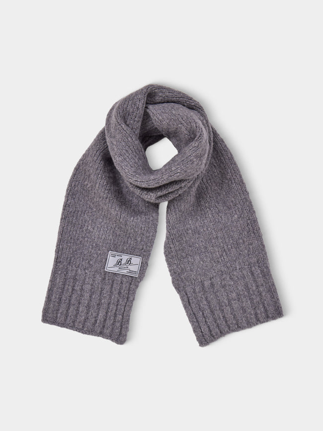 B.B. Wallace - Fischer Cashmere Scarf (63in/1.6m) - Gray - ABASK - 