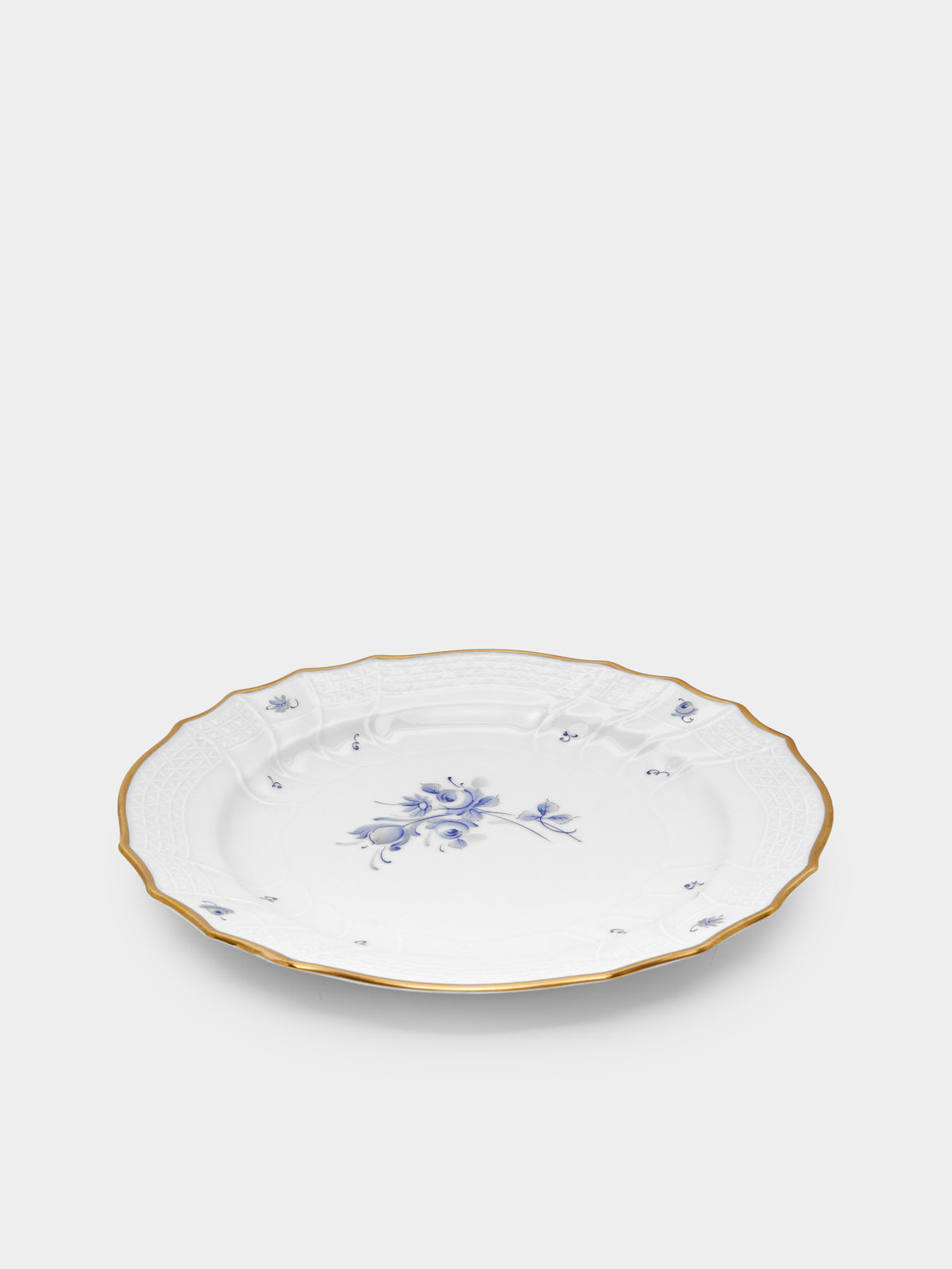 Antique and Vintage - 1960s Lorenz Hutschenreuther Hand-Painted Porcelain Dinner Plates (Set of 12) -  - ABASK