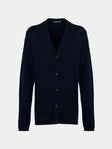 Denis Colomb - Men's Cashmere Boyfriend Cardigan | Size: M - Navy - ABASK - 