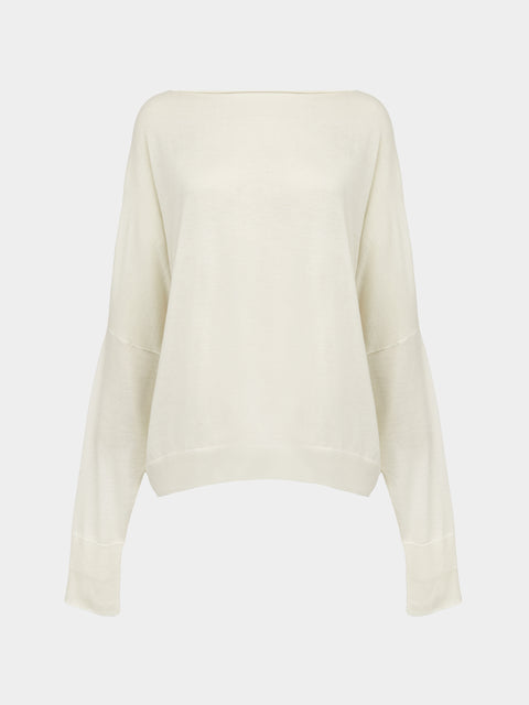 Dusan - Chunky Cashmere Boat-Neck Sweater | One Size -  - ABASK - 