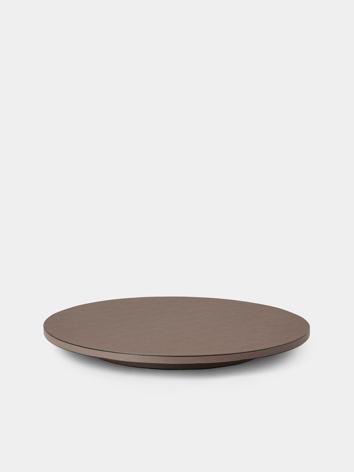 Giobagnara - Jupiter Leather Lazy Susan (20in/50.5cm) - Gray - ABASK - 