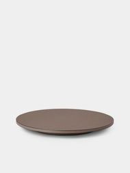 Giobagnara - Jupiter Leather Lazy Susan (20in/50.5cm) - Gray - ABASK - 