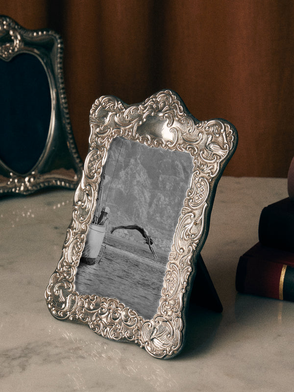 Antique and Vintage - 1900s Sterling Silver Photo Frame - Silver - ABASK