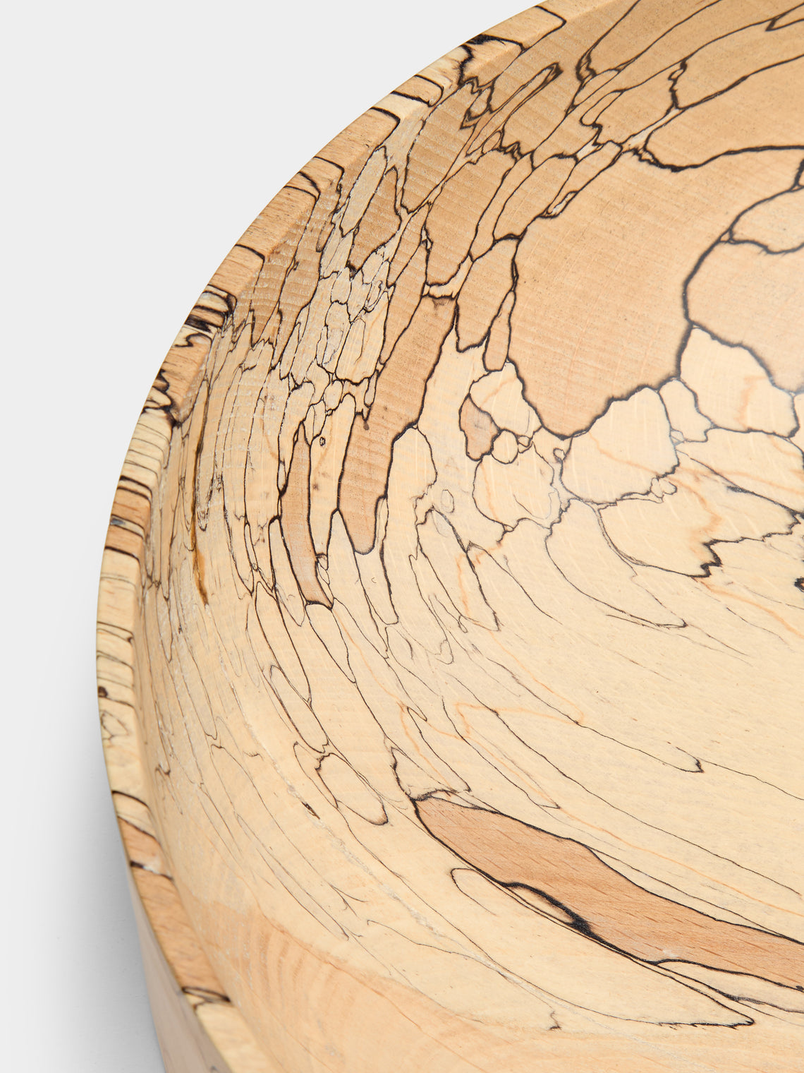 Bird & Branch - Hand-Turned Spalted Beech Tall Bowl - Natural - ABASK