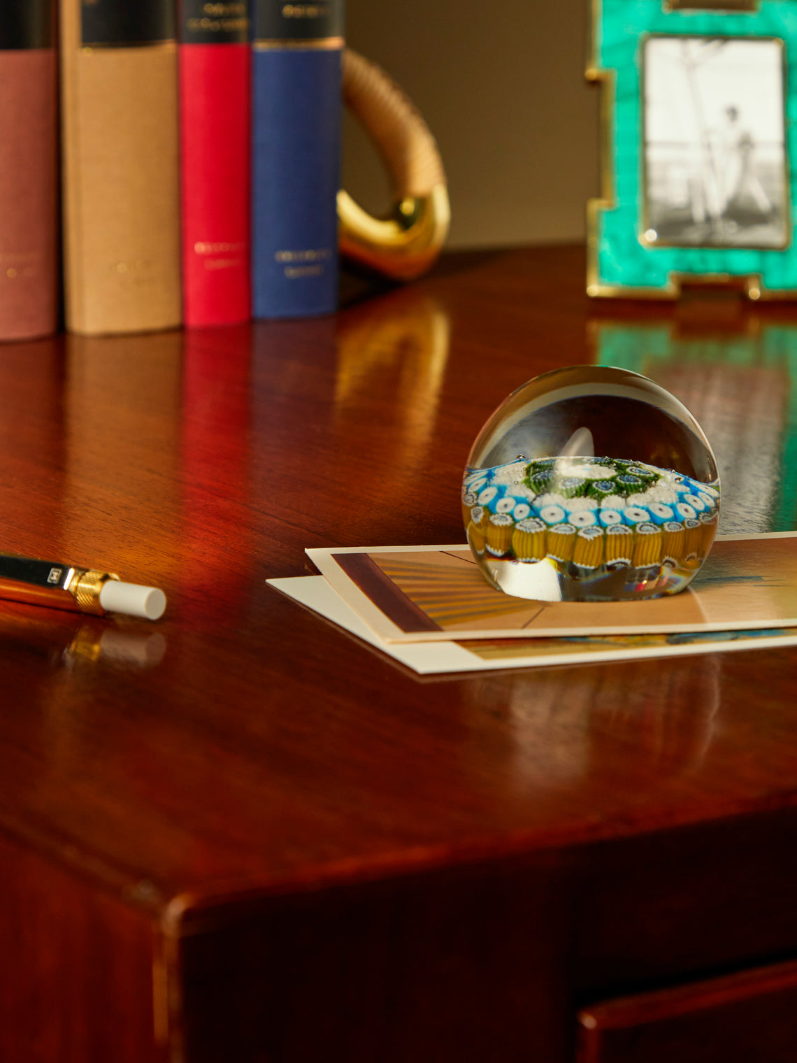 Antique and Vintage - Mid-Century Murano Millefiori Glass Paperweight -  - ABASK