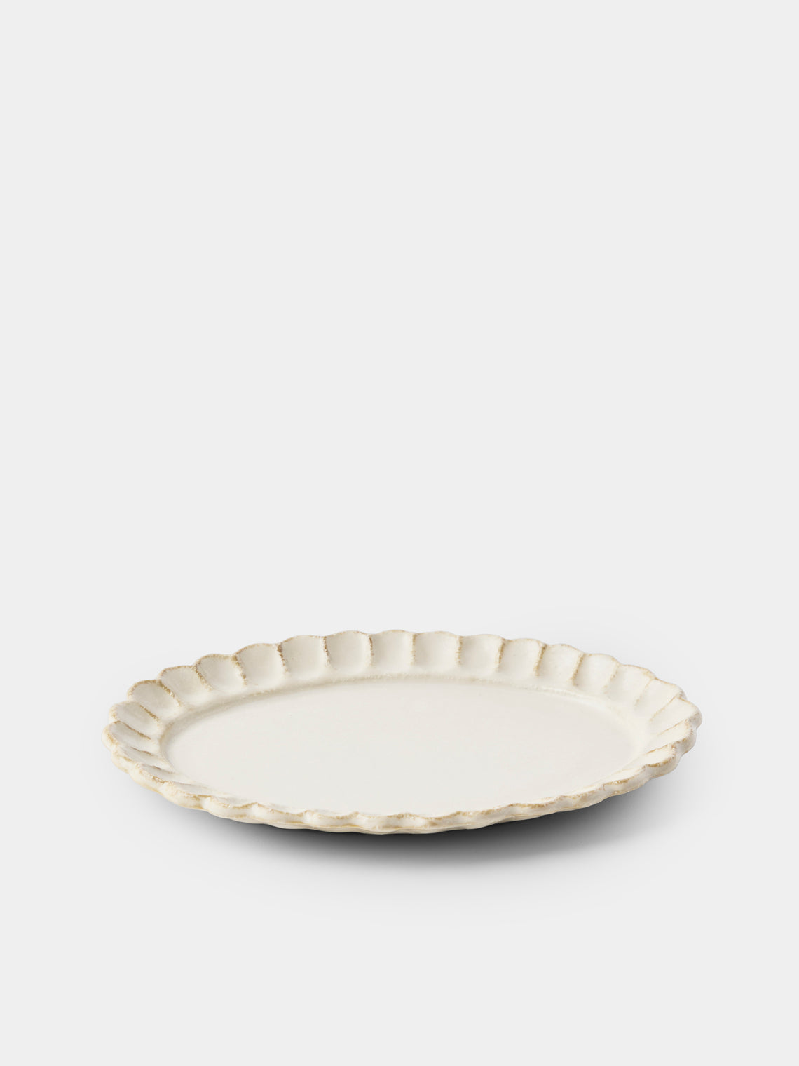 Kaneko Kohyo - Coco Ceramic Oval Dessert / Salad Plates – 8in/20cm (Set of 4) - White - ABASK