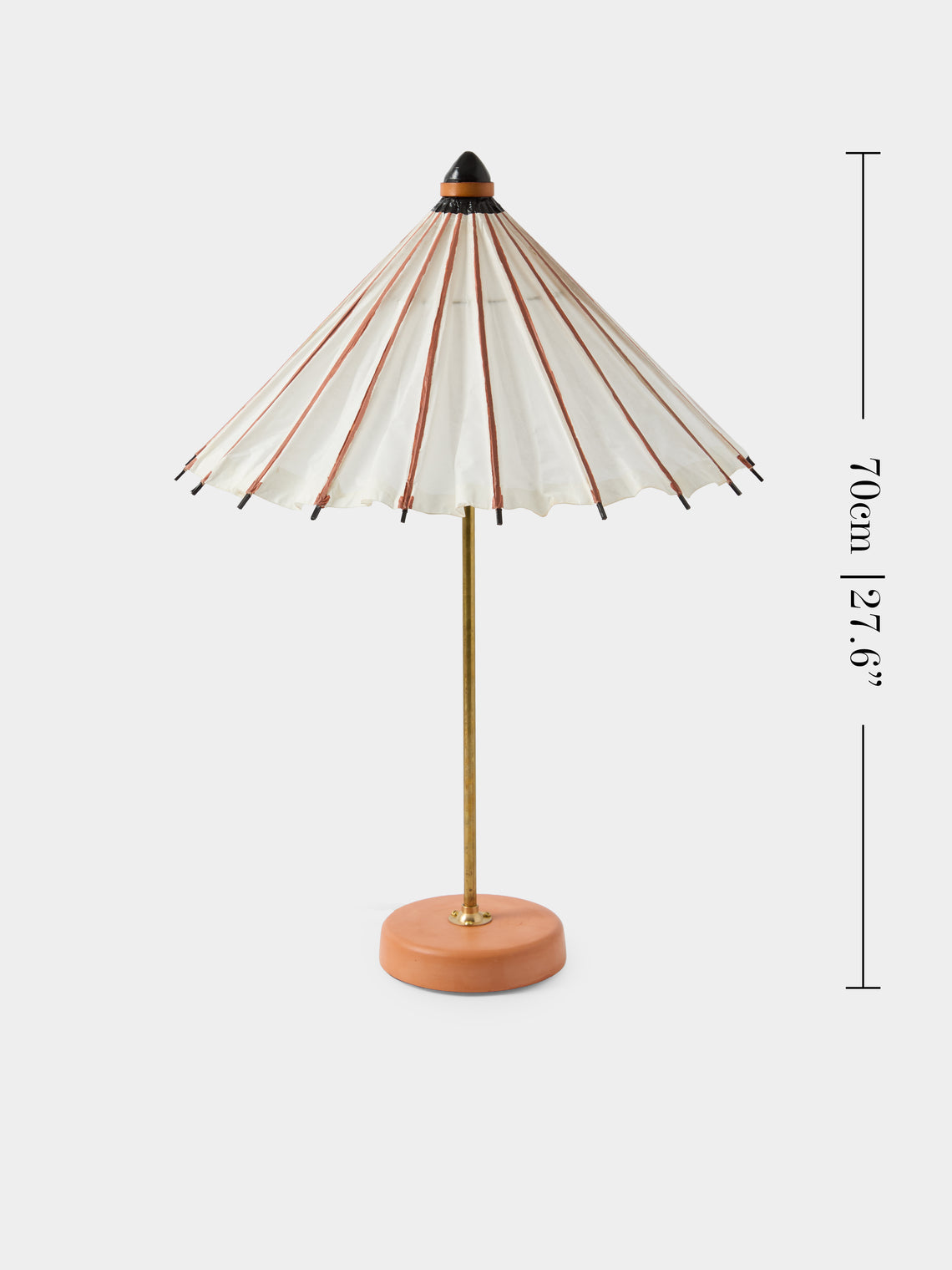 Tennant New York - Vintage Parasol, Bamboo and Coconut Table Lamp - Beige - ABASK