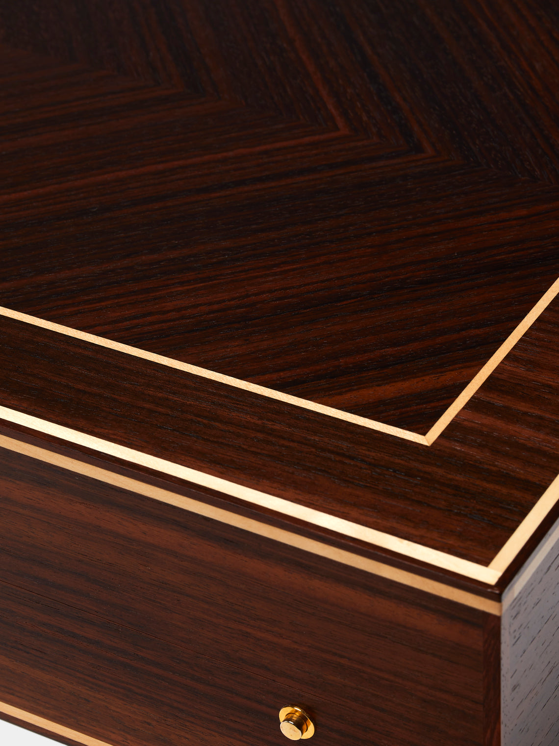 Elie Bleu - Indian Rosewood Marquetry Backgammon Set - Brown - ABASK