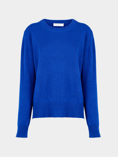 Ryan Roche - Cloud Cashmere and Silk Crew-Neck Sweater | Size: S - Blue - ABASK - 