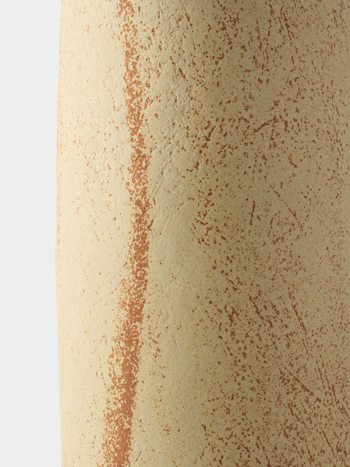 Linda Ouhbi - No. 4 Hand-Built Stoneware Vase (16in/41cm) - Beige - ABASK