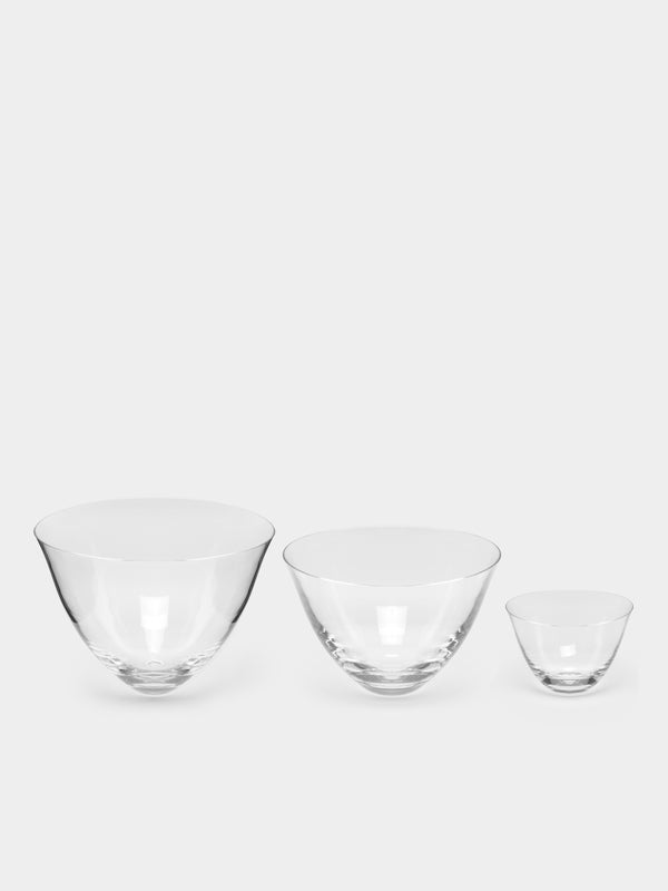 Deborah Ehrlich - Hand-Blown Crystal Glass Bowls (Set of 3) -  - ABASK - 