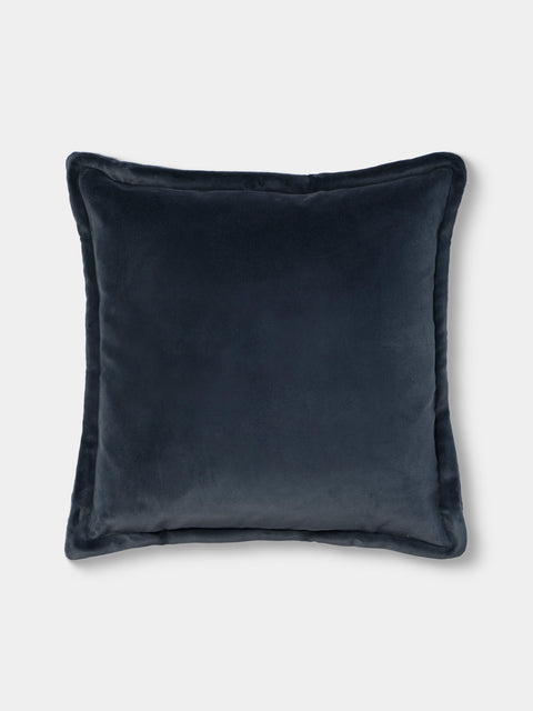 de Le Cuona - Vienna Cotton Pillow (21.5in/55cm) - Blue - ABASK - 