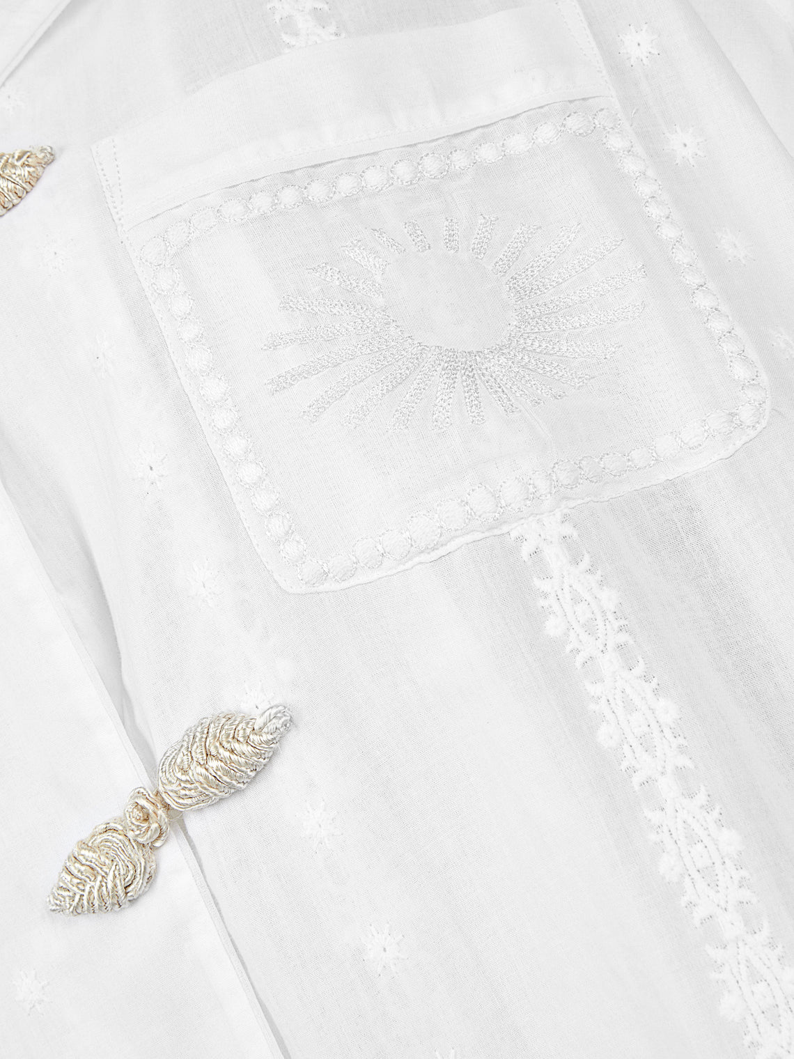 Thierry Colson - The Albertine Cotton Pajama Set - White - ABASK